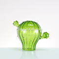 Vaso di vetro verde cacuts